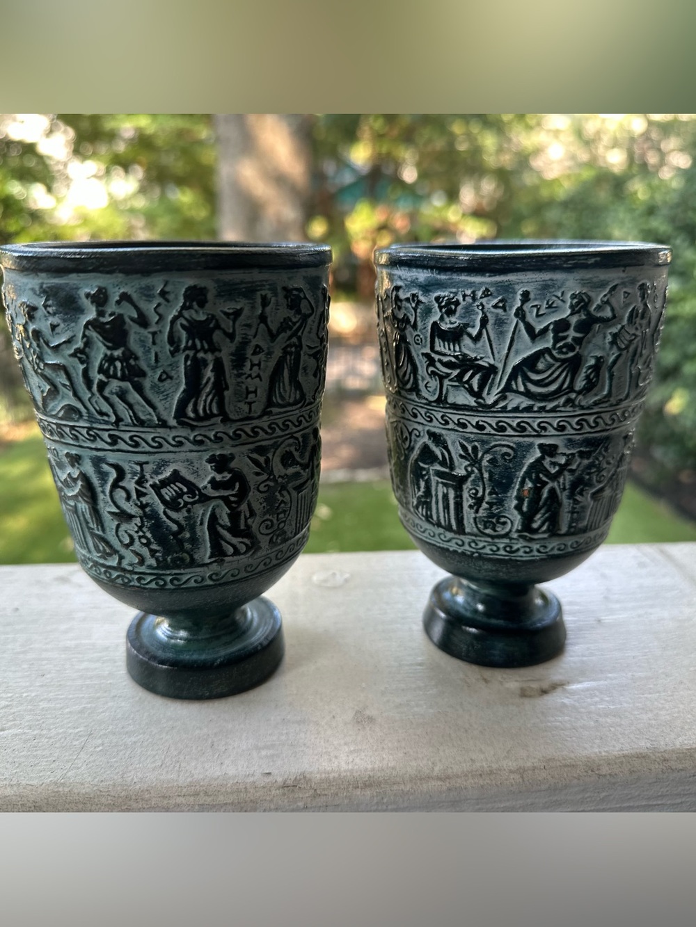 Gods & Goddesses Life of Ancient Greece Rare Ancient Greek Art Pottery Vase Cup